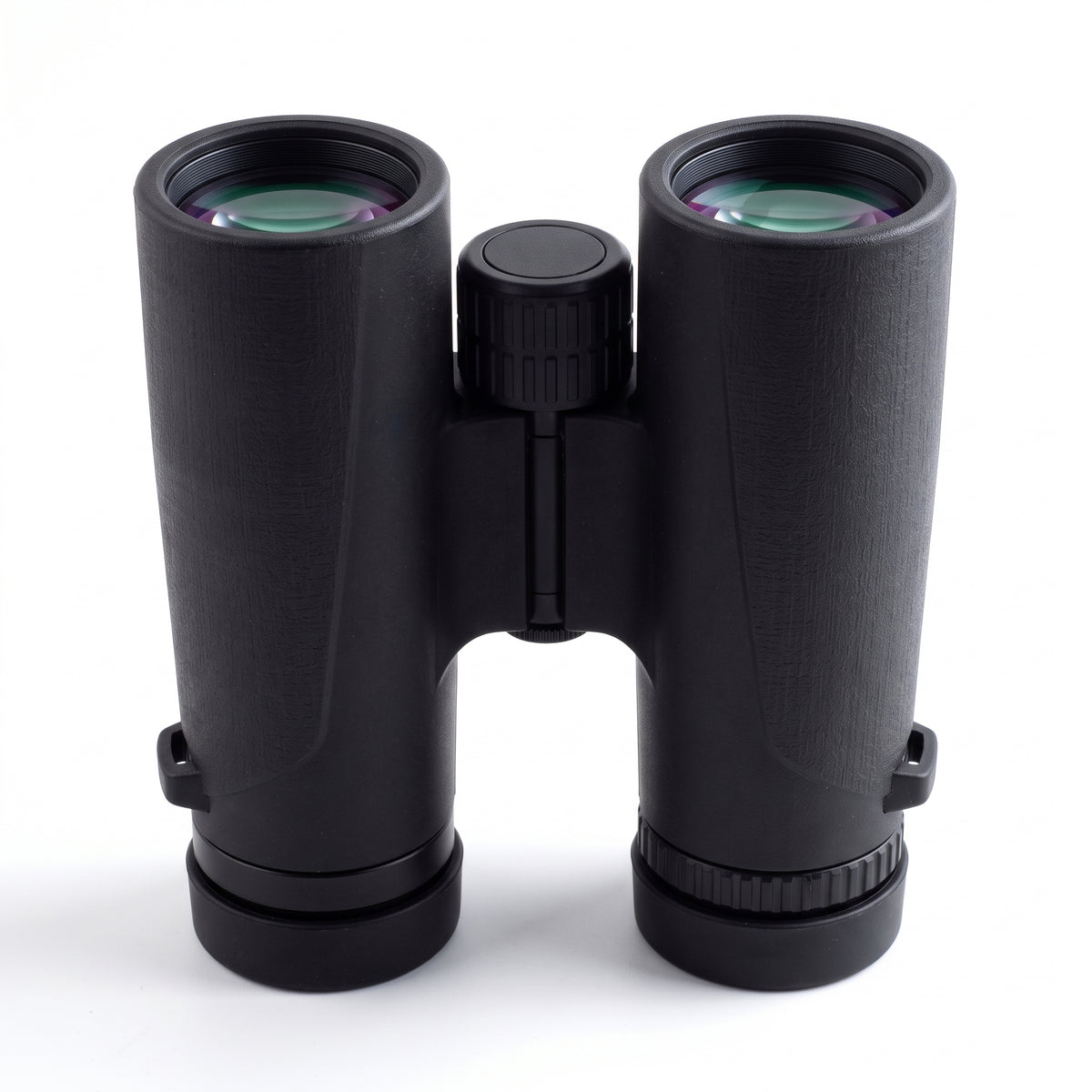 Jumelles 10x42 Affût, vue de face, objectifs 42 mm