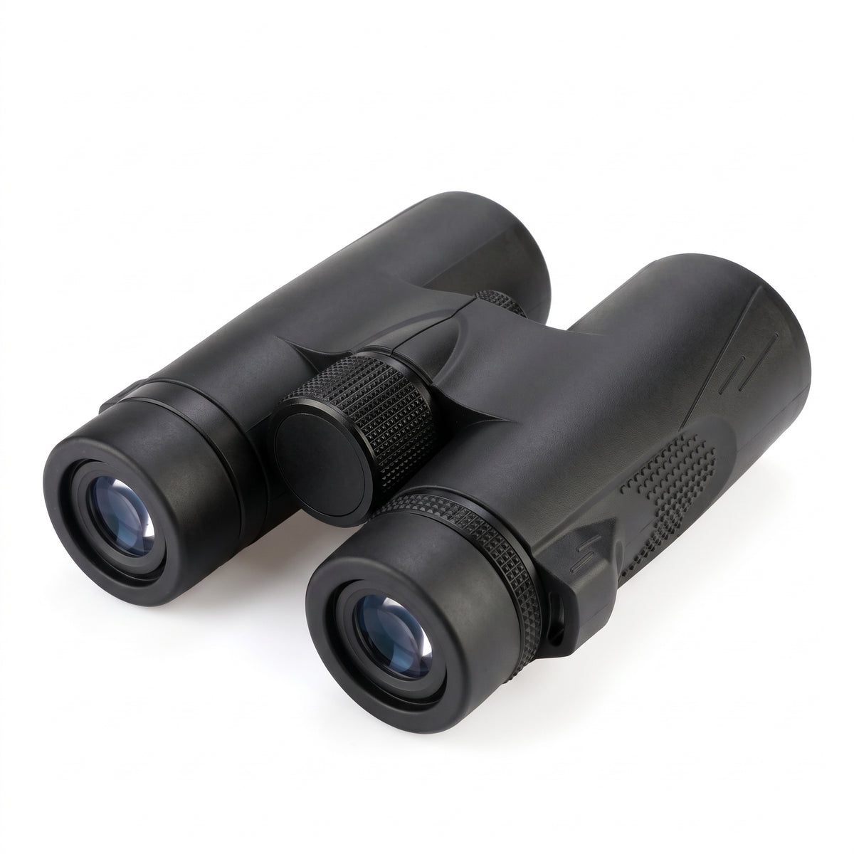 Oculaires des jumelles 8x42 Sentier, bonnettes relevées et molette centrale